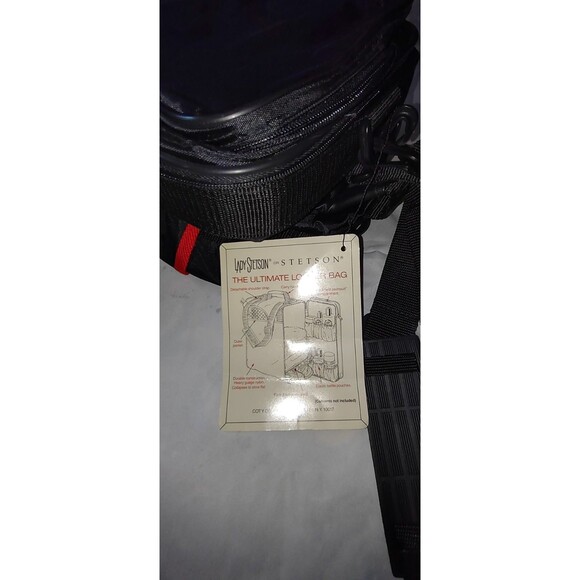 NWT The Ultimate Locker Gym Bag Black w/Shelf Strap Lady Stetson - Picture 8 of 8